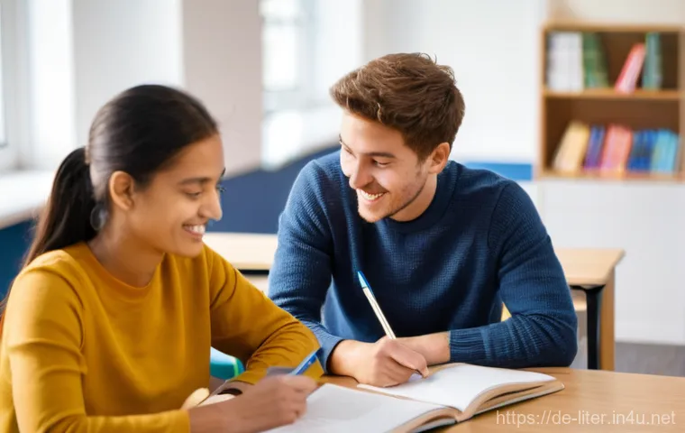 문해교육사 필수 직업 기술 - **A Diverse Adult Learning Environment in Germany:**
    "A bright, welcoming classroom in a modern ...
